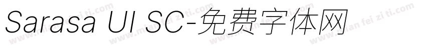 Sarasa UI SC字体转换
